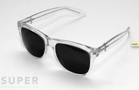 Basic Wayfarer in Crystal by Super